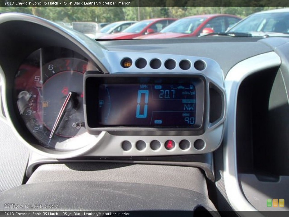 RS Jet Black Leather/Microfiber Interior Gauges for the 2013 Chevrolet Sonic RS Hatch #89131796