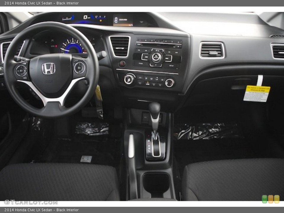 Black Interior Dashboard for the 2014 Honda Civic LX Sedan #89133323