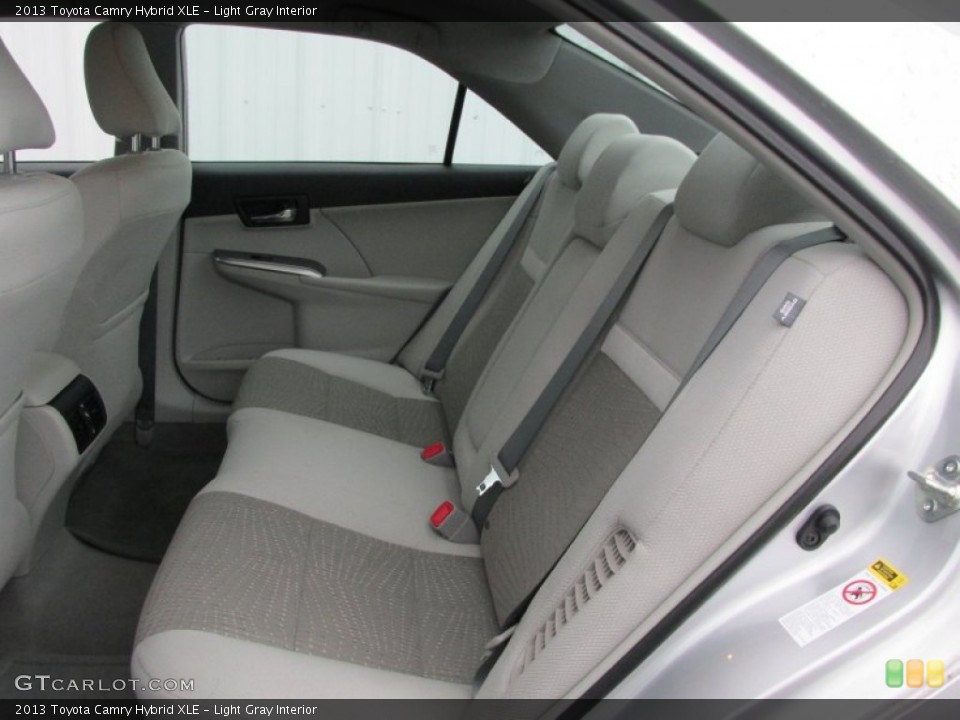 Light Gray Interior Rear Seat for the 2013 Toyota Camry Hybrid XLE #89133341