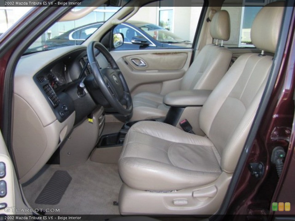 Beige Interior Front Seat for the 2002 Mazda Tribute ES V6 #89136797