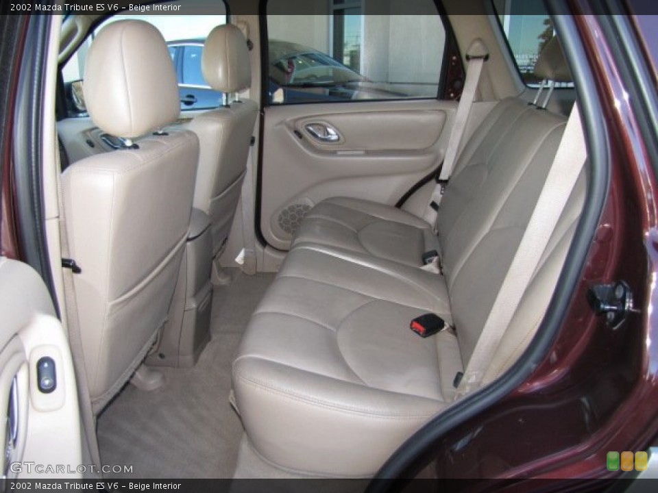 Beige Interior Rear Seat for the 2002 Mazda Tribute ES V6 #89136829
