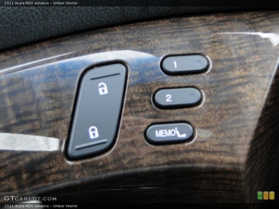 Umber Interior Controls for the 2011 Acura MDX Advance #89137406