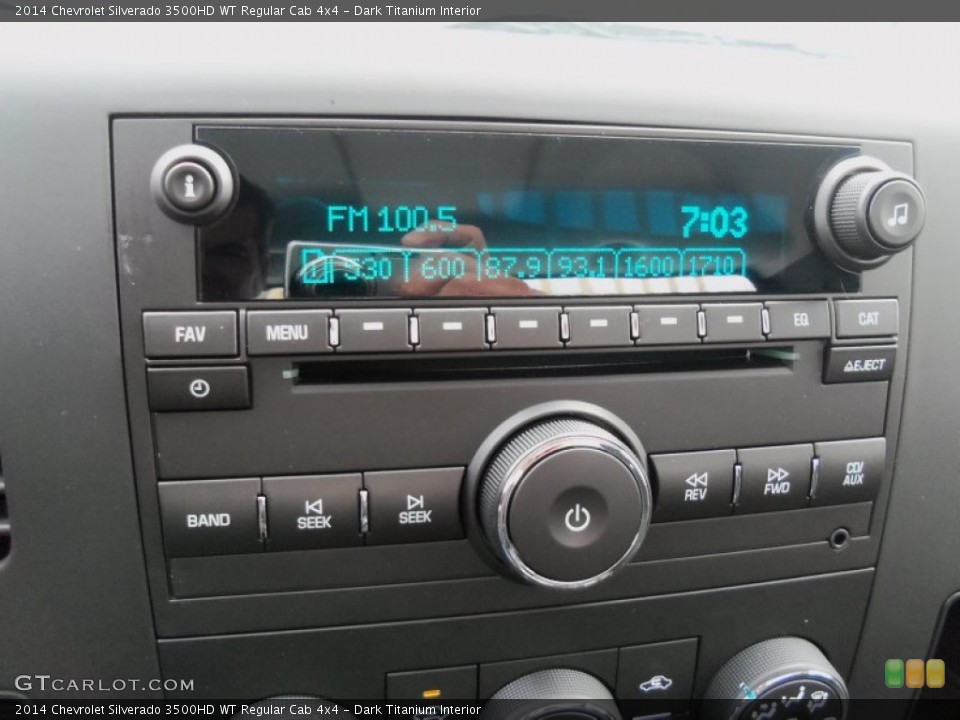 Dark Titanium Interior Audio System for the 2014 Chevrolet Silverado 3500HD WT Regular Cab 4x4 #89138552
