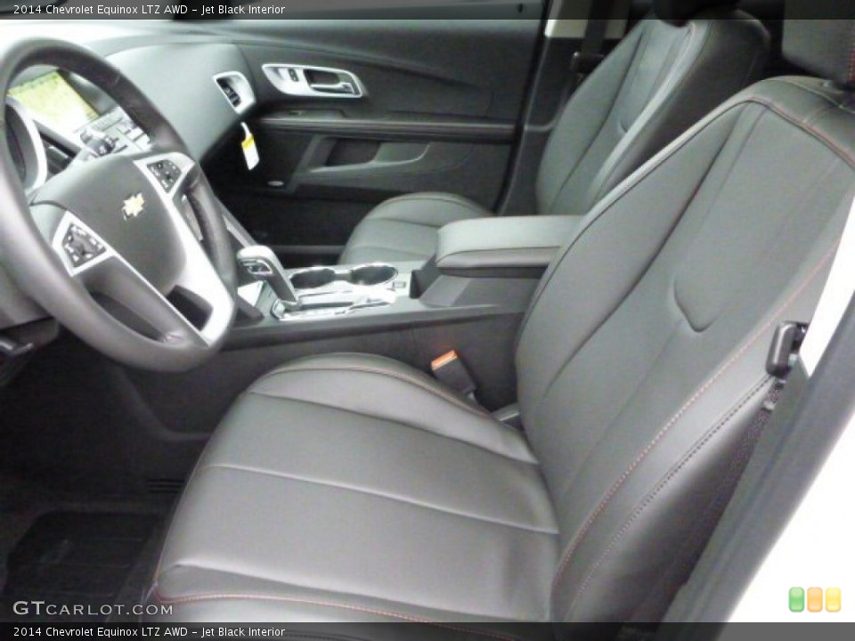 Jet Black Interior Front Seat for the 2014 Chevrolet Equinox LTZ AWD #89141307