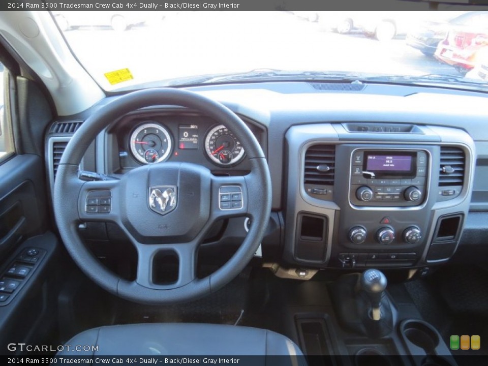 Black/Diesel Gray Interior Dashboard for the 2014 Ram 3500 Tradesman Crew Cab 4x4 Dually #89141565