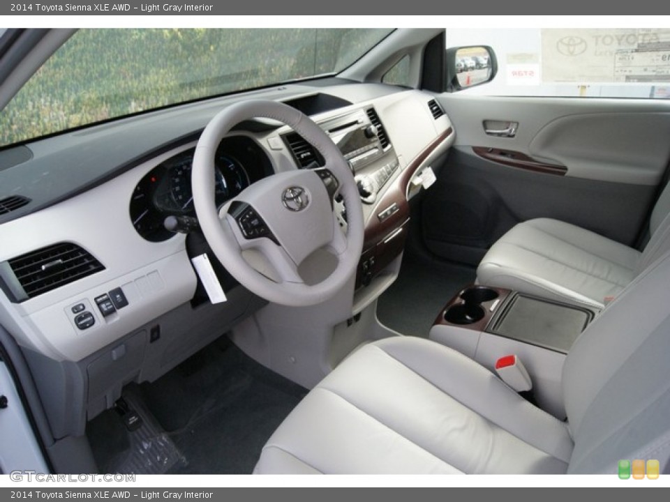 Light Gray 2014 Toyota Sienna Interiors