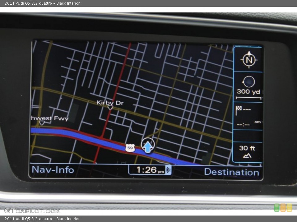 Black Interior Navigation for the 2011 Audi Q5 3.2 quattro #89144153