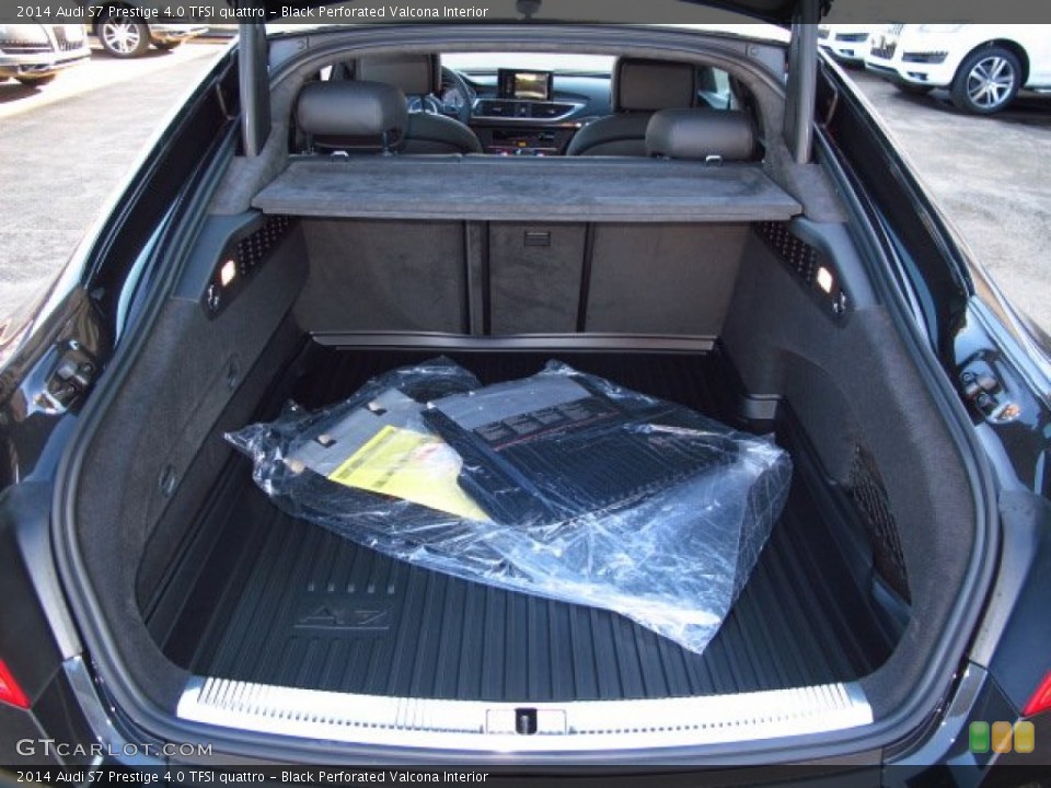 Black Perforated Valcona Interior Trunk for the 2014 Audi S7 Prestige 4.0 TFSI quattro #89144779