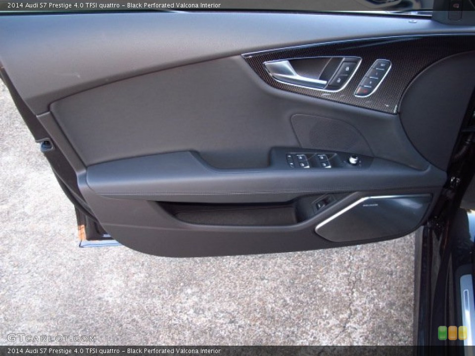 Black Perforated Valcona Interior Door Panel for the 2014 Audi S7 Prestige 4.0 TFSI quattro #89144835