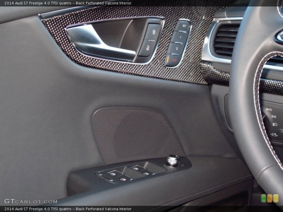 Black Perforated Valcona Interior Controls for the 2014 Audi S7 Prestige 4.0 TFSI quattro #89145024