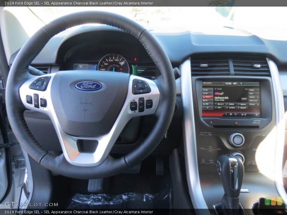 SEL Appearance Charcoal Black Leather/Gray Alcantara Interior Dashboard for the 2014 Ford Edge SEL #89145711