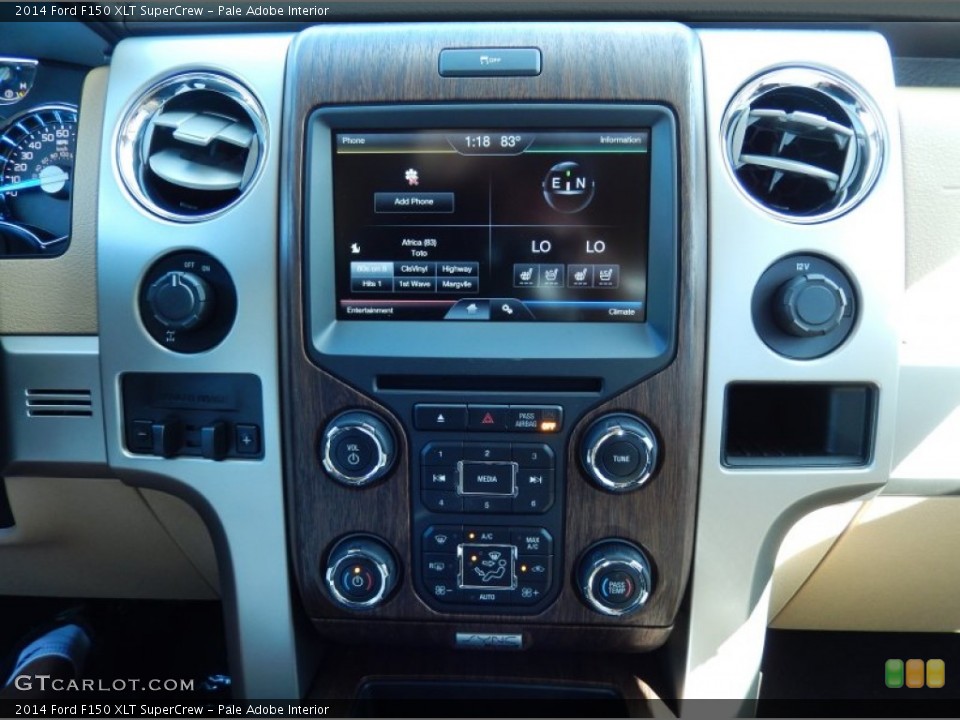 Pale Adobe Interior Controls for the 2014 Ford F150 XLT SuperCrew #89147013