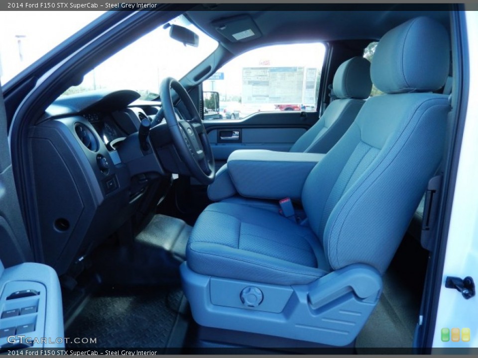 Steel Grey Interior Photo for the 2014 Ford F150 STX SuperCab #89147544