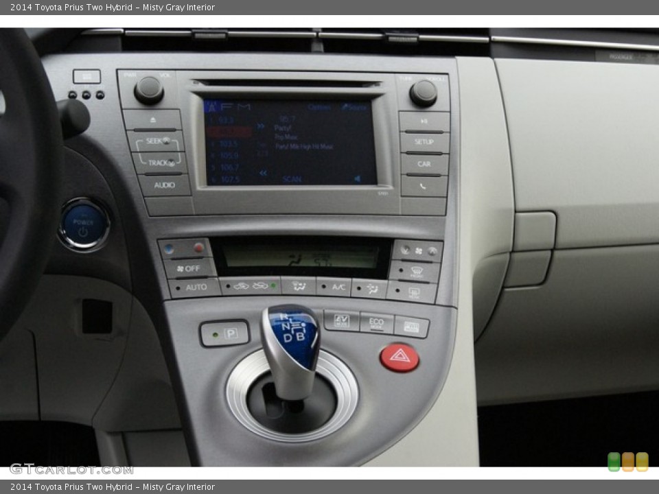 Misty Gray Interior Controls for the 2014 Toyota Prius Two Hybrid #89148162
