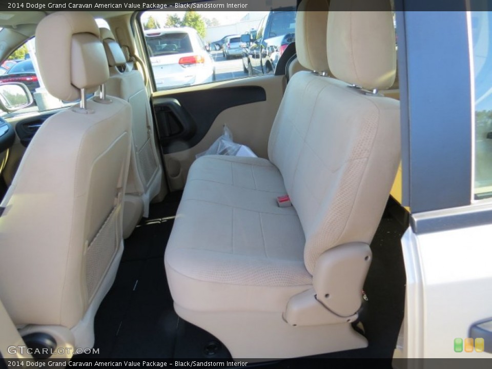 Black/Sandstorm Interior Rear Seat for the 2014 Dodge Grand Caravan American Value Package #89148453