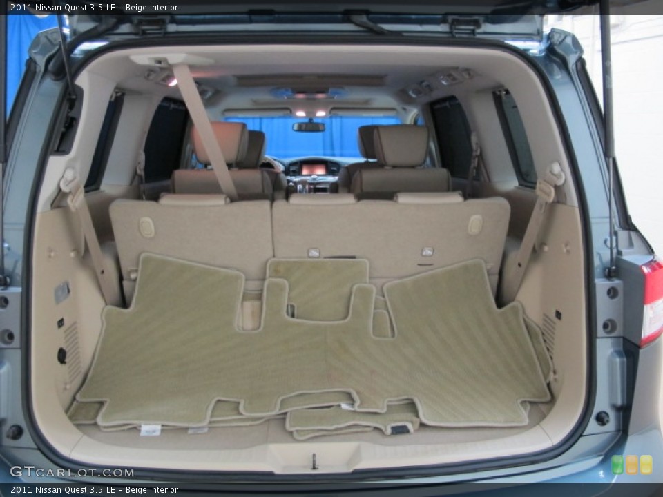 Beige Interior Trunk for the 2011 Nissan Quest 3.5 LE #89150341