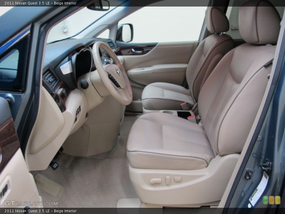 Beige Interior Front Seat for the 2011 Nissan Quest 3.5 LE #89150499