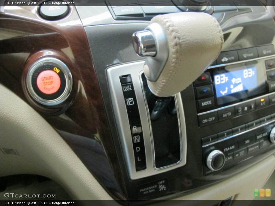 Beige Interior Transmission for the 2011 Nissan Quest 3.5 LE #89151012