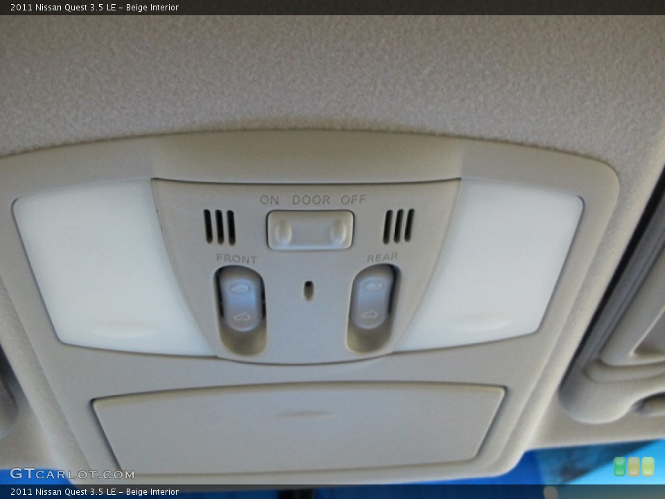 Beige Interior Controls for the 2011 Nissan Quest 3.5 LE #89151033