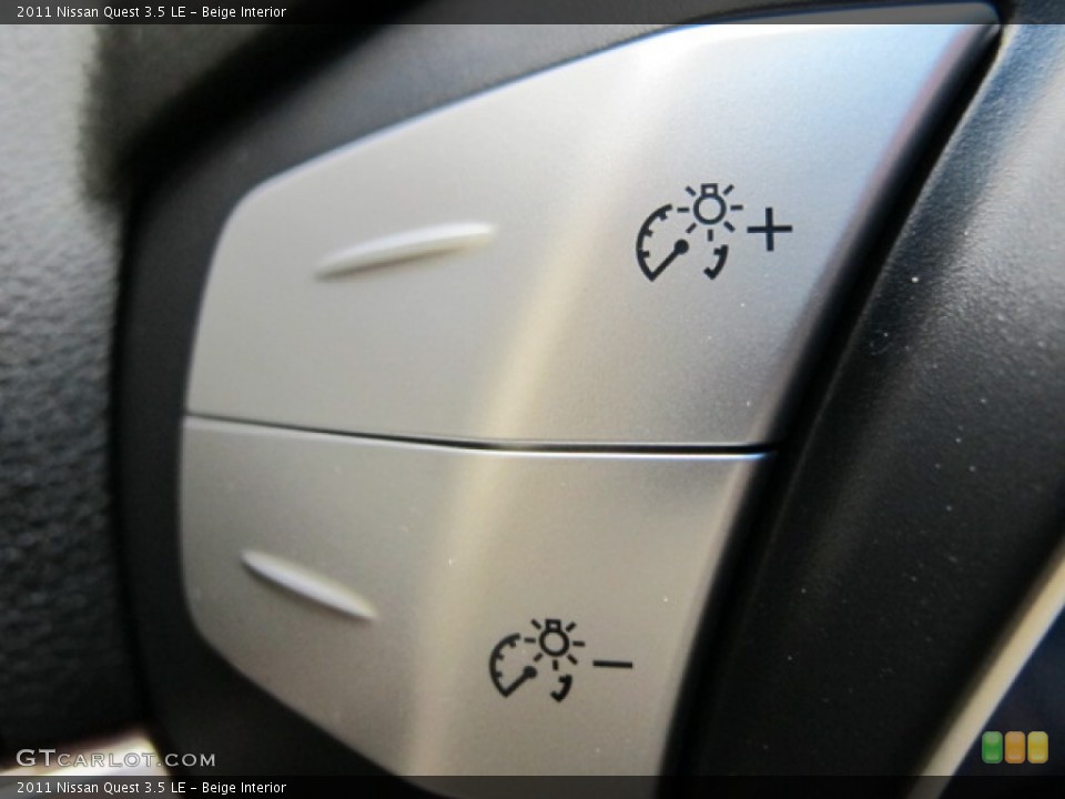 Beige Interior Controls for the 2011 Nissan Quest 3.5 LE #89151079