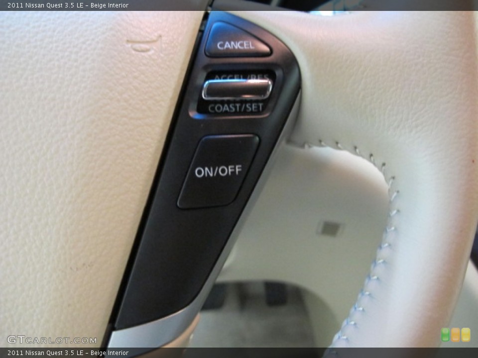 Beige Interior Controls for the 2011 Nissan Quest 3.5 LE #89151159