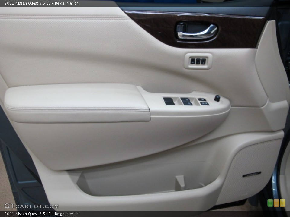 Beige Interior Door Panel for the 2011 Nissan Quest 3.5 LE #89151303