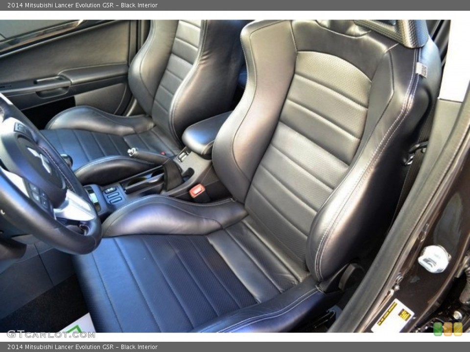 Black Interior Front Seat for the 2014 Mitsubishi Lancer Evolution GSR #89151633