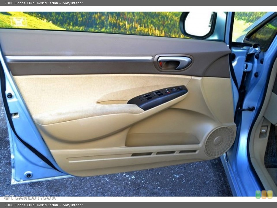 Ivory Interior Door Panel for the 2008 Honda Civic Hybrid Sedan #89153157