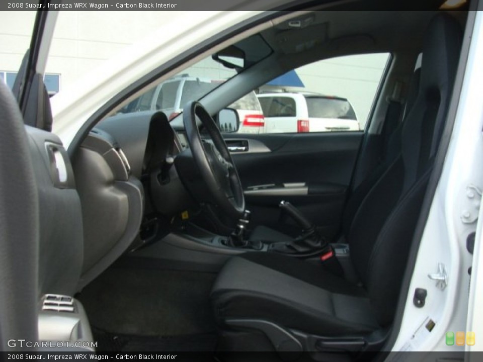 Carbon Black Interior Front Seat for the 2008 Subaru Impreza WRX Wagon #89155377