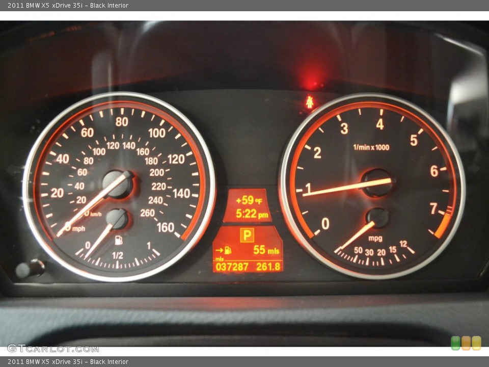 Black Interior Gauges for the 2011 BMW X5 xDrive 35i #89159163