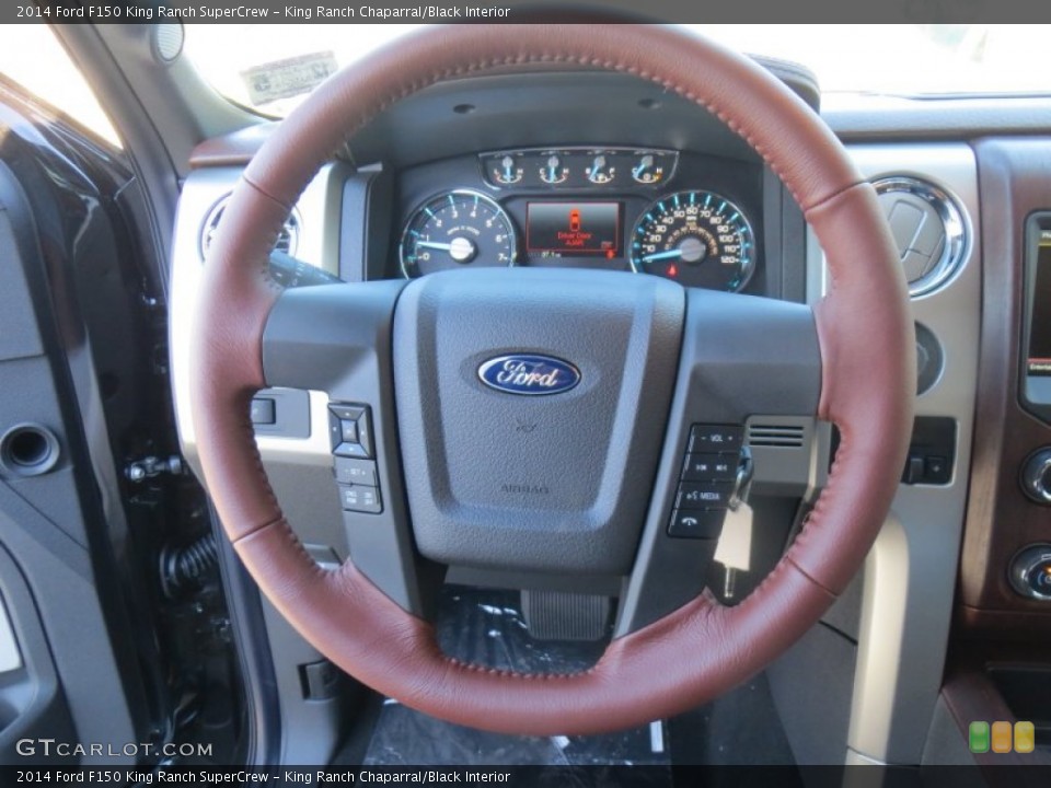 King Ranch Chaparral/Black Interior Steering Wheel for the 2014 Ford F150 King Ranch SuperCrew #89160645