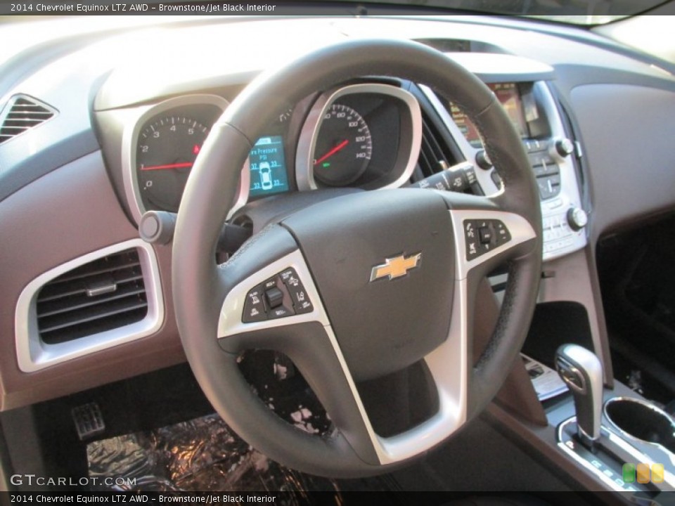 Brownstone/Jet Black Interior Steering Wheel for the 2014 Chevrolet Equinox LTZ AWD #89164565