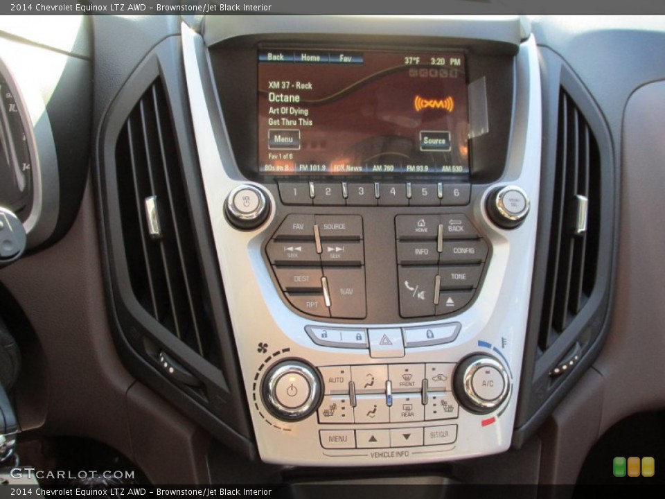 Brownstone/Jet Black Interior Controls for the 2014 Chevrolet Equinox LTZ AWD #89164591