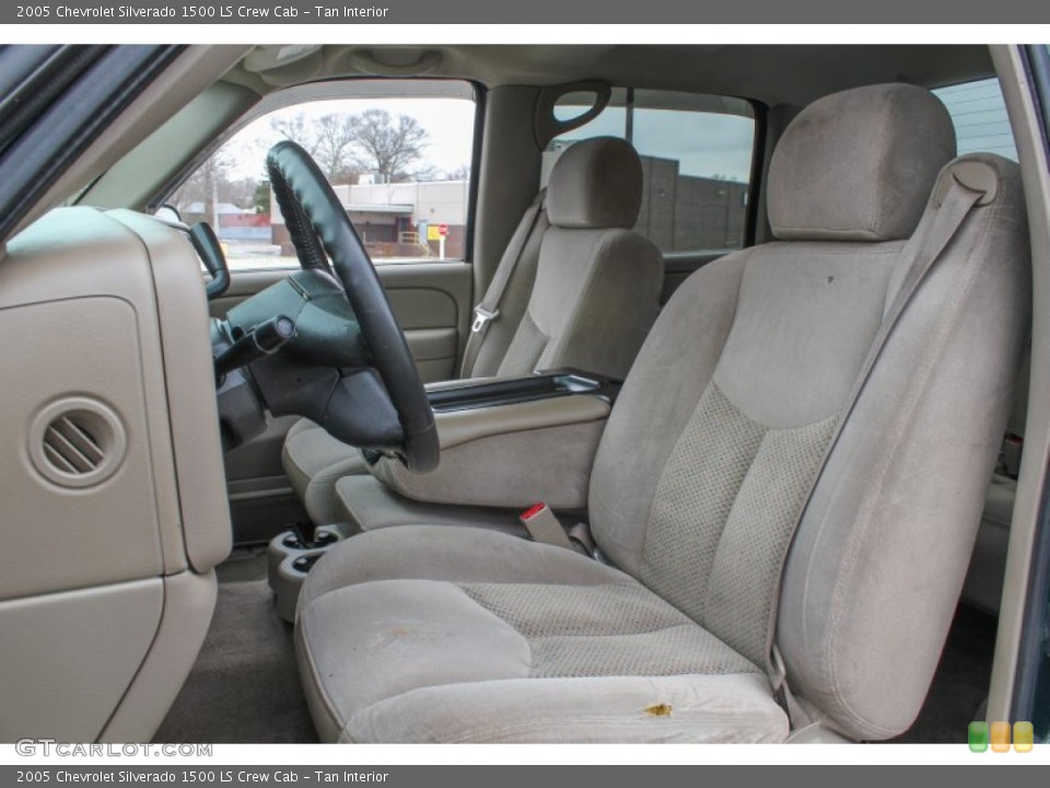 Tan Interior Front Seat for the 2005 Chevrolet Silverado 1500 LS Crew Cab #89167345