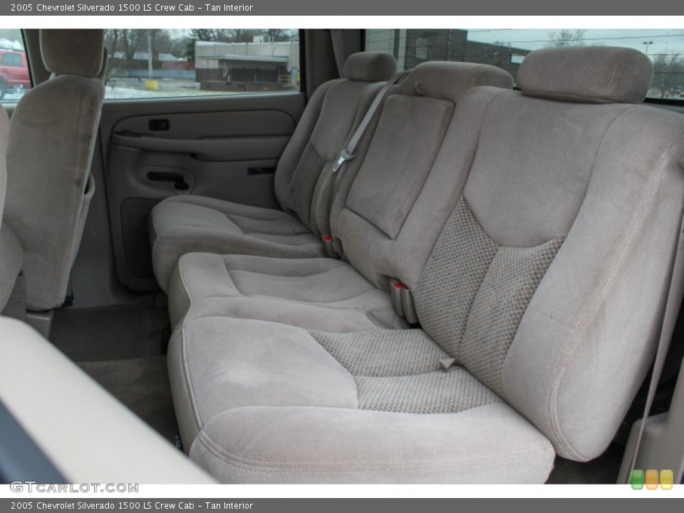 Tan Interior Rear Seat for the 2005 Chevrolet Silverado 1500 LS Crew Cab #89167463