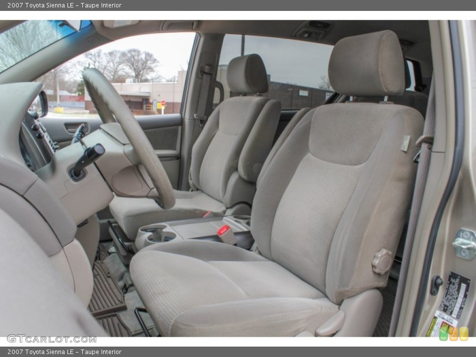 Taupe Interior Front Seat for the 2007 Toyota Sienna LE #89167759