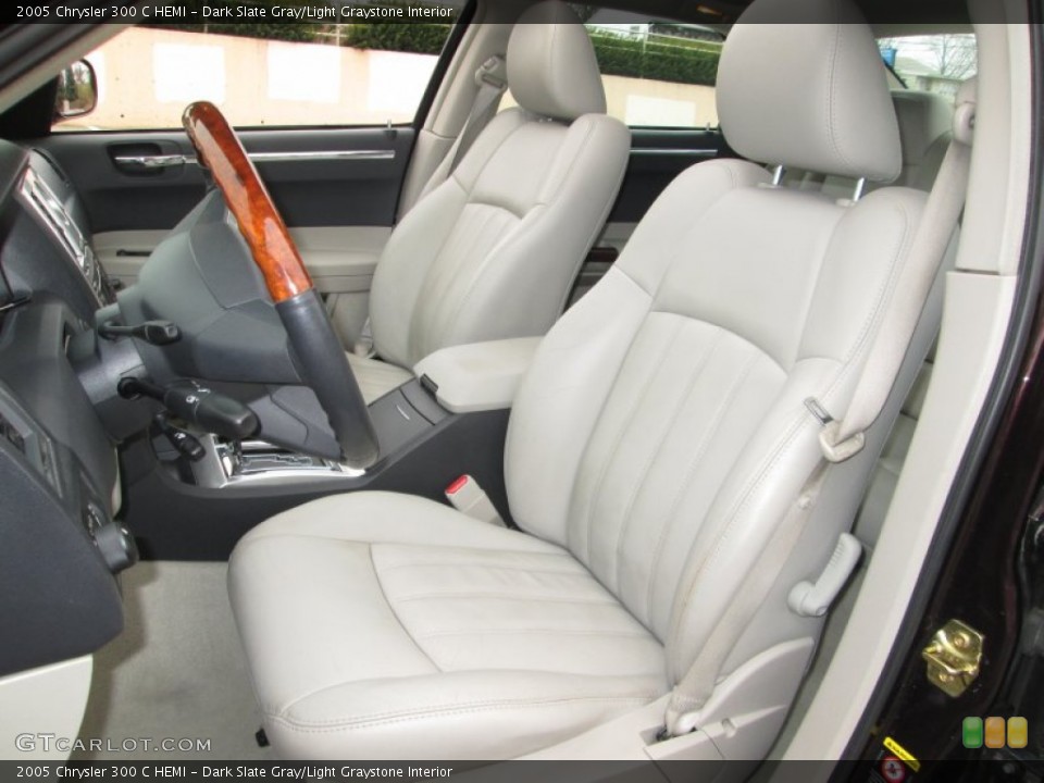 Dark Slate Gray/Light Graystone Interior Front Seat for the 2005 Chrysler 300 C HEMI #89168567