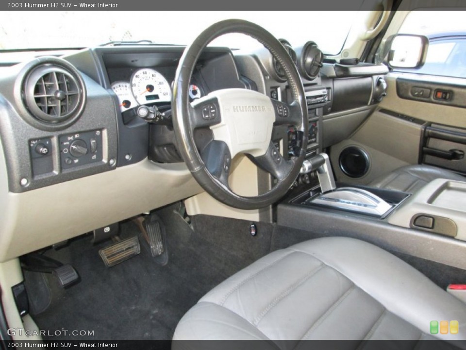 Wheat Interior Prime Interior for the 2003 Hummer H2 SUV #89169379