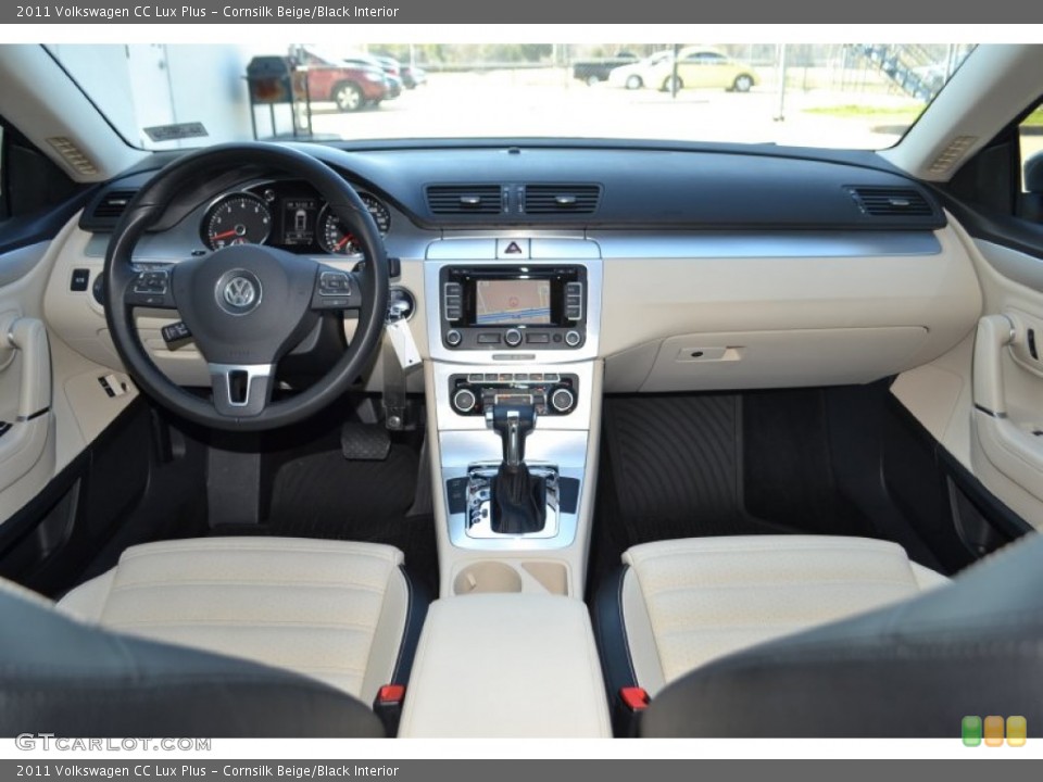 Cornsilk Beige/Black Interior Dashboard for the 2011 Volkswagen CC Lux Plus #89170888