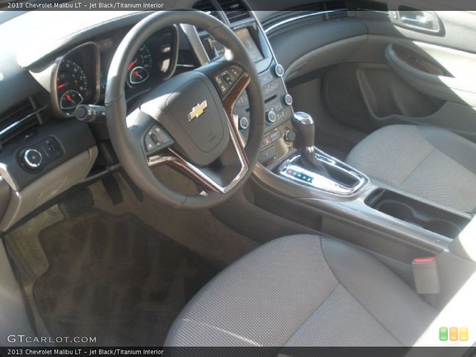 Jet Black/Titanium Interior Prime Interior for the 2013 Chevrolet Malibu LT #89171596