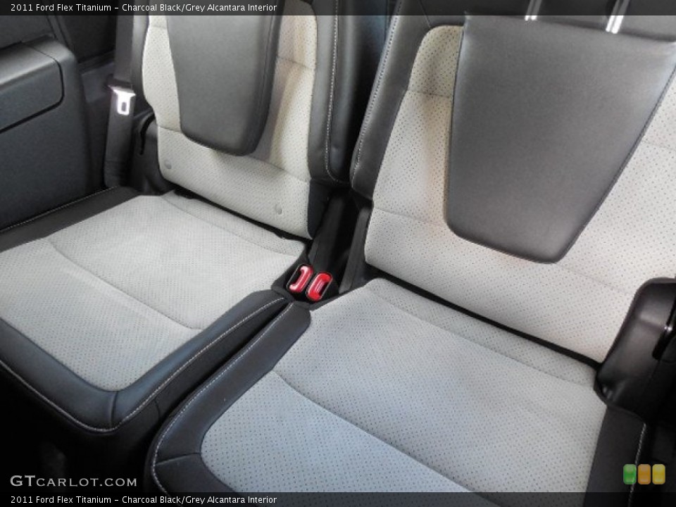 Charcoal Black/Grey Alcantara Interior Rear Seat for the 2011 Ford Flex Titanium #89176951