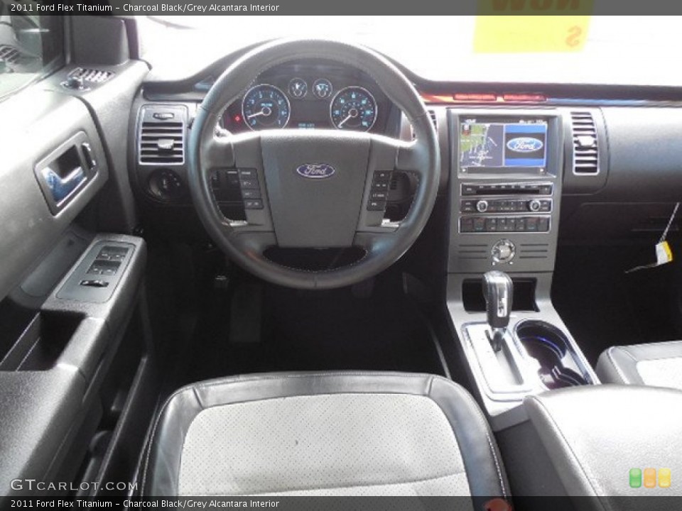Charcoal Black/Grey Alcantara Interior Dashboard for the 2011 Ford Flex Titanium #89176972
