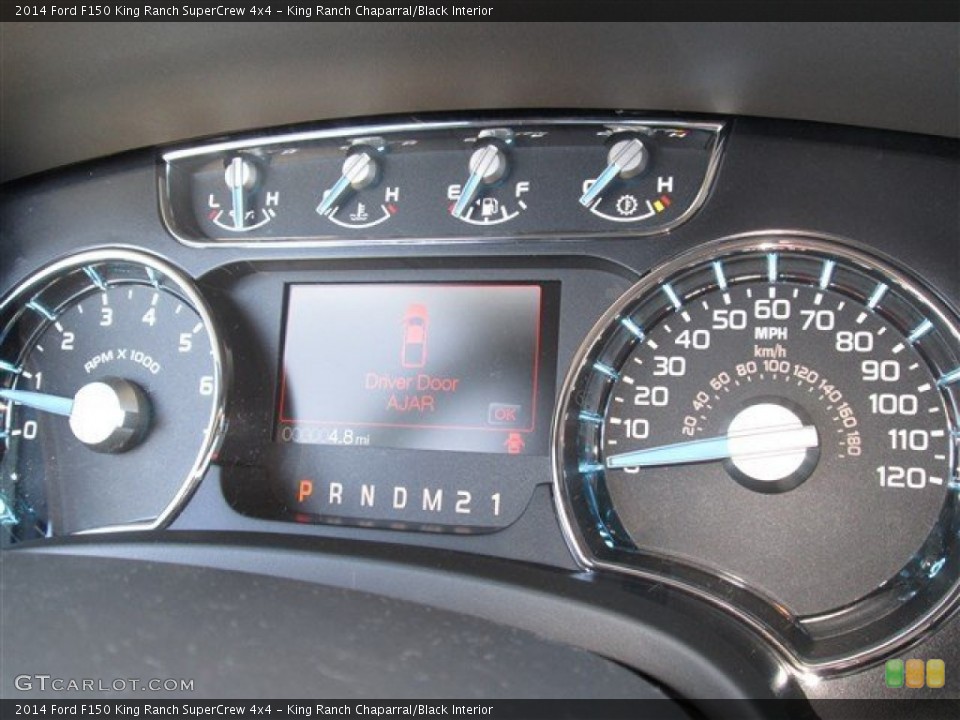 King Ranch Chaparral/Black Interior Gauges for the 2014 Ford F150 King Ranch SuperCrew 4x4 #89181088