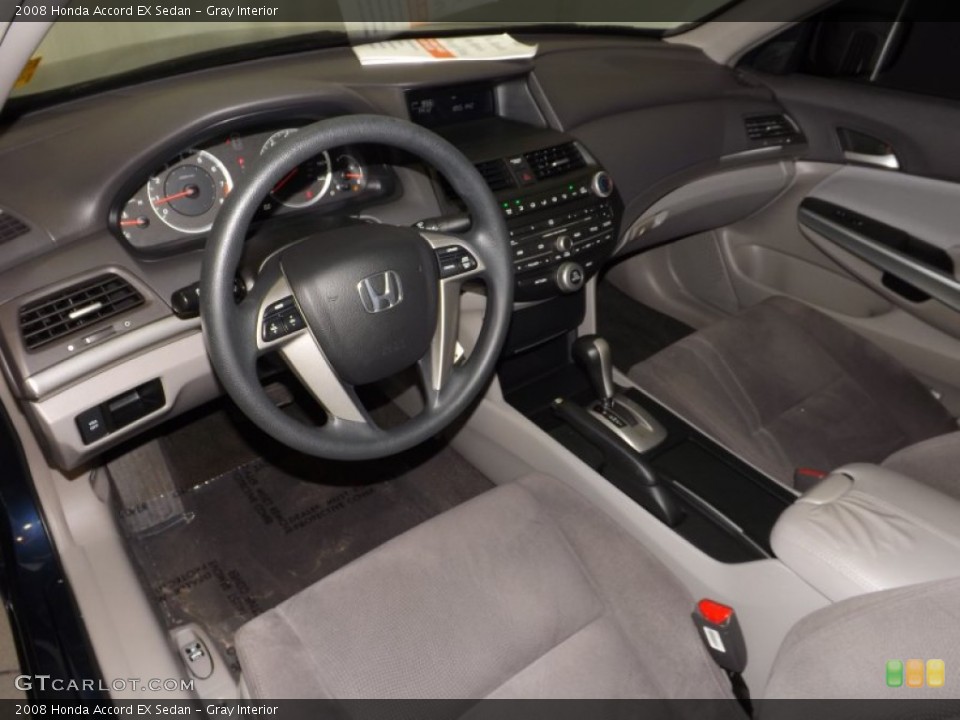Gray Interior Prime Interior for the 2008 Honda Accord EX Sedan #89181436