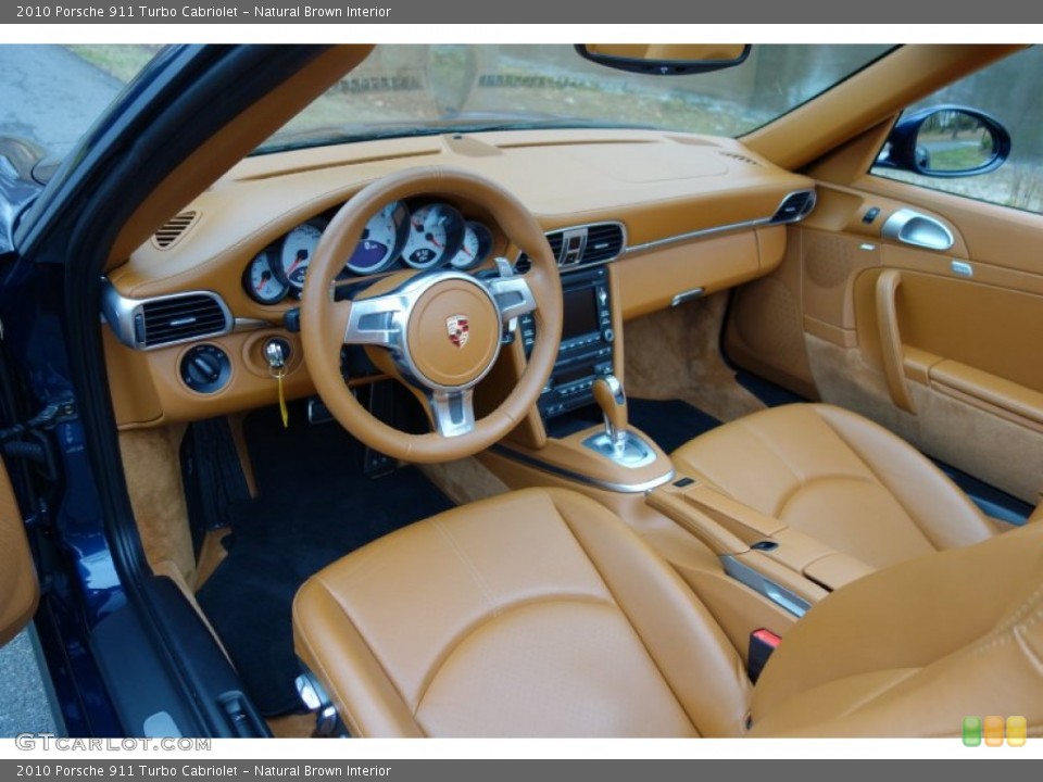 Natural Brown Interior Photo for the 2010 Porsche 911 Turbo Cabriolet #89183023
