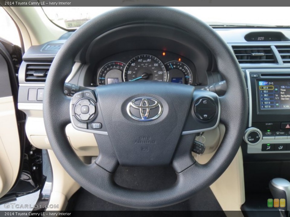Ivory Interior Steering Wheel for the 2014 Toyota Camry LE #89183356