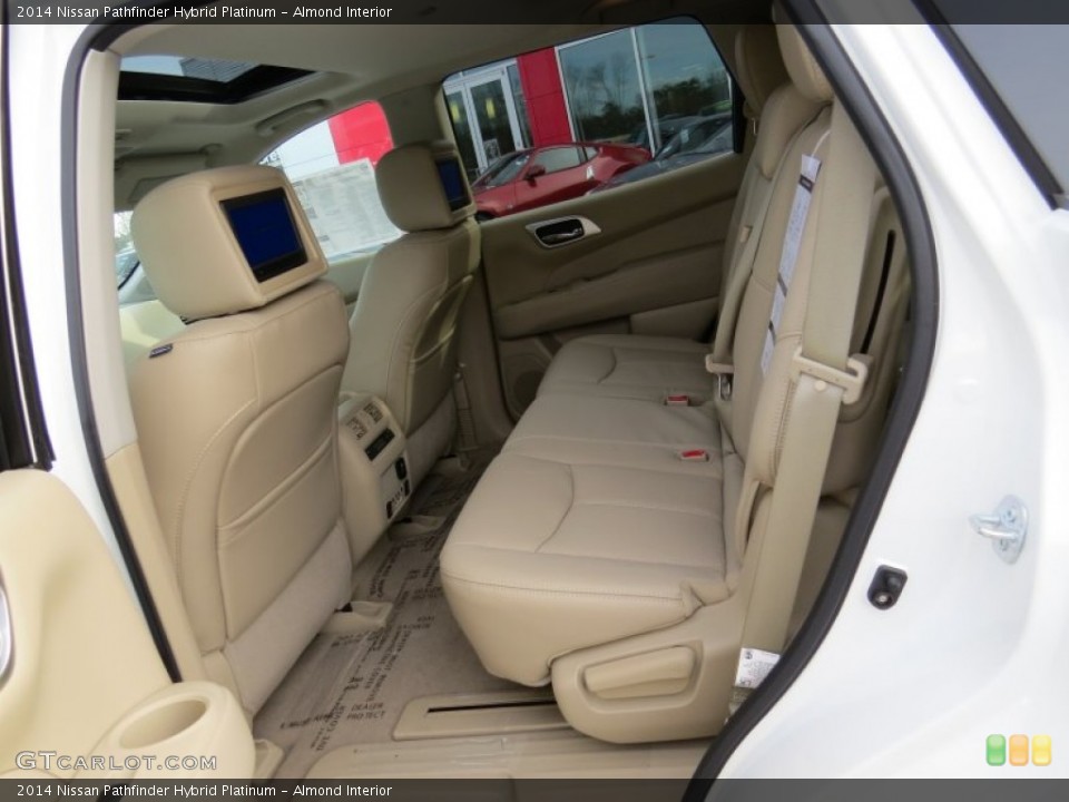 Almond Interior Rear Seat for the 2014 Nissan Pathfinder Hybrid Platinum #89183983