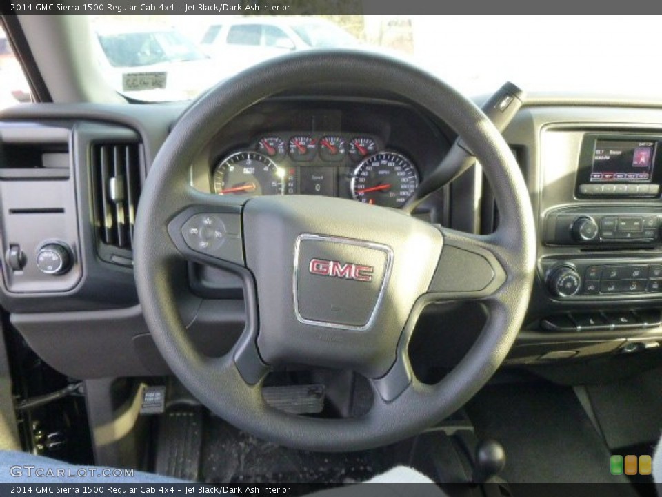 Jet Black/Dark Ash Interior Steering Wheel for the 2014 GMC Sierra 1500 Regular Cab 4x4 #89185873