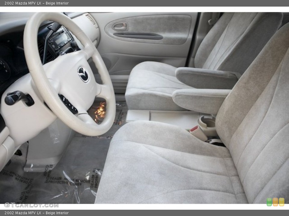 Beige Interior Front Seat for the 2002 Mazda MPV LX #89187439
