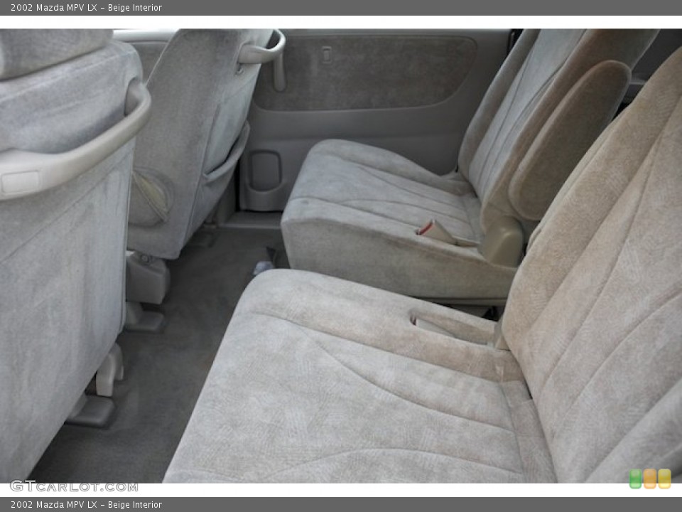 Beige Interior Rear Seat for the 2002 Mazda MPV LX #89187460